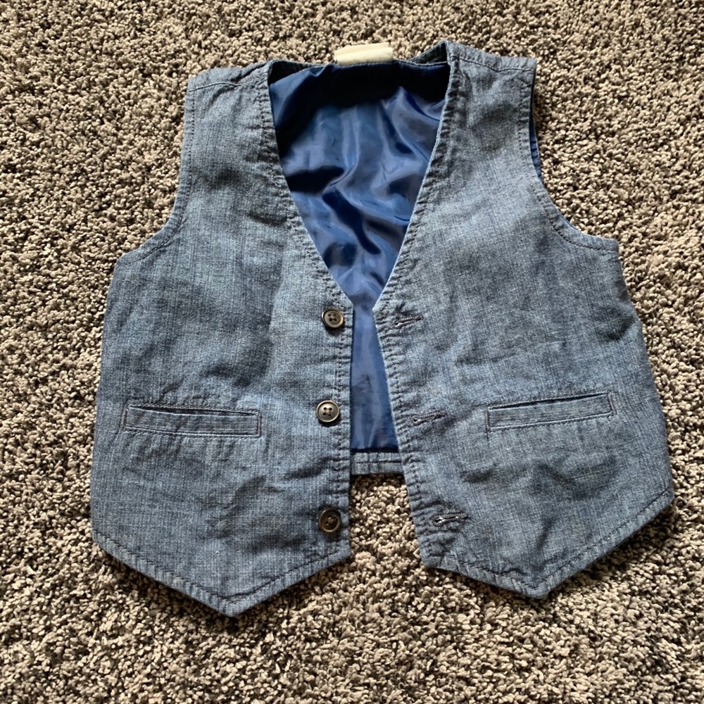 Boys jean vest